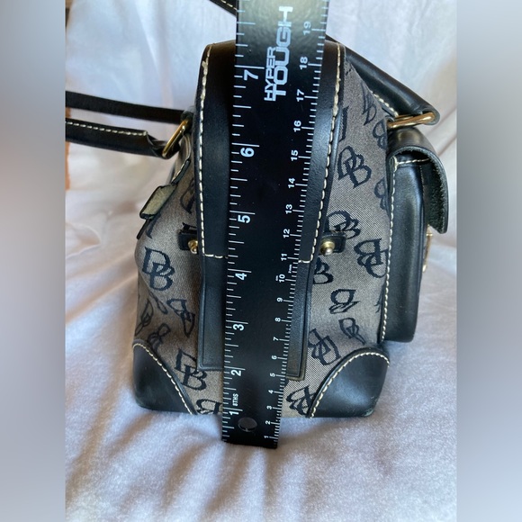 DOONEY & BOURKE SIGNATURE SATCHEL PURSE VINTAGE,  DOUBLE LOCKING POCKETS EUC - Picture 7 of 7